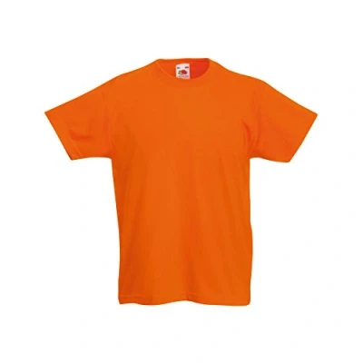 Image of Fruit of the Loom Childrens/Kids Original Short Sleeve T Shirt (5 6 Years) (Orange)