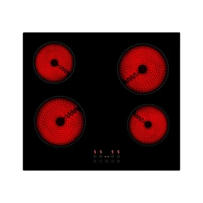 Image of Willow WCH60T 60cm Built In Touch Control Hardwired Ceramic Hob with 4 Cooking Zones, Child Lock, Easy To Clean