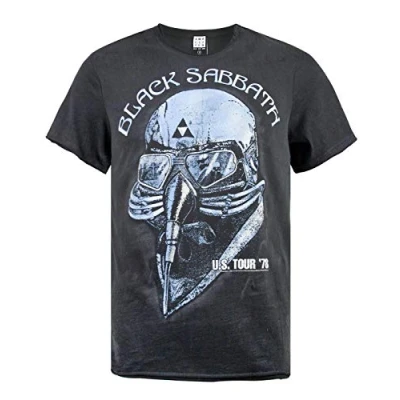 Image of Amplified Black Sabbath US Tour 78 Mens T Shirt