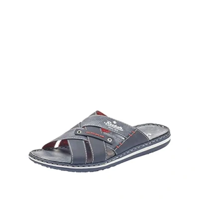 Image of Rieker Men&#039;s 21099 Mules, Blue, 9.5 UK