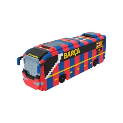 Image of FOCO Officially Licensed FC Barcelona BRXLZ Bricks 3D Football Coach Construction Kit