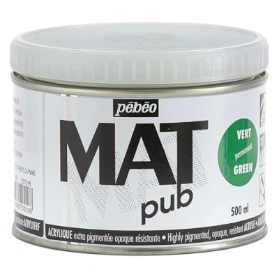 Image of Mat Pub 500ml Permanent Green