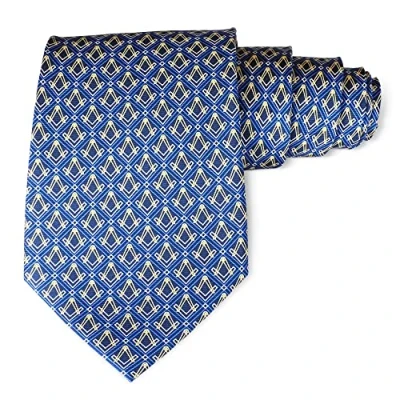 Image of THE Masonic COLLECTION 100% Silk Woven Tie For Men Square and Compass Design Hand Finished Comfortable Long Lasting A Perfect Gift Accessory Freemason