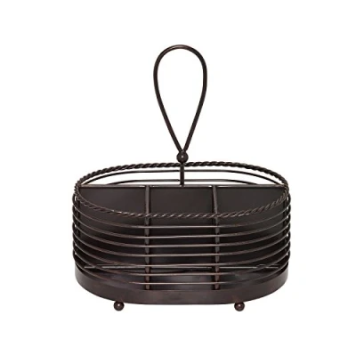 Image of Mikasa Gourmet Wire Napkin and Cutlery Caddy, 25.4 x 26.8 29.3 cm (10 Inch 10½ 11½ Inch)