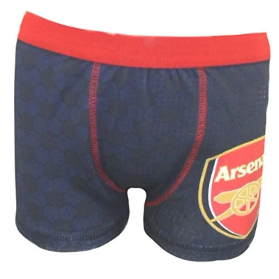 Image of Arsenal Football Club Boy&#039;s 1 Pack Boxer Shorts 7 8 Years Black