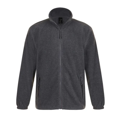 Image of SOLS Mens North Full Zip Outdoor Fleece Jacket (Grey Marl) Size X Large