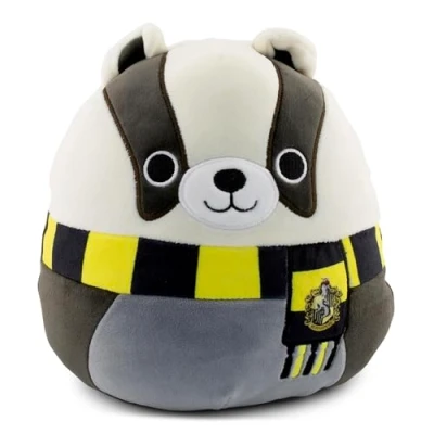 Image of Squishmallows Original Harry Potter 8 Inch Plush Medium Sized Ultrasoft Official Jazwares (Hufflepuff Badger)