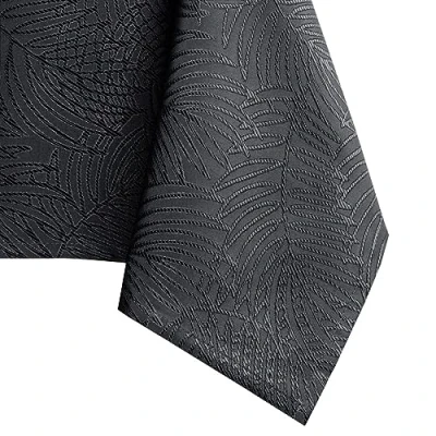 Image of AmeliaHome 17286 Tablecloth Lotus Effect Water Repellent Polyester Anthracite Gaia 140 x 240 cm oval Gaia.