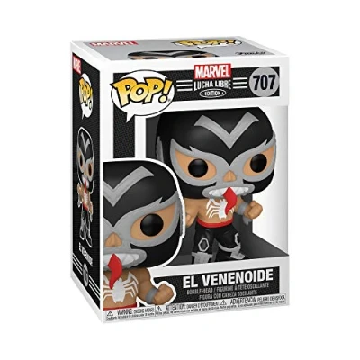 Image of Funko Marvel Luchadores Venom Comics Collectable Vinyl Figure Gift Idea Official Merchandise Toys for Kids &amp; Adults Comic Books Fans Model Collectors and Display