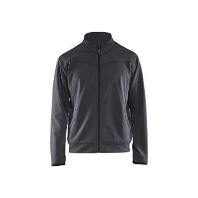 Image of Blaklader 336225269699XS Zip Up Sweat Jacket, Medium Grey/Black, X Small