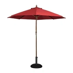 Image of Bolero Round Parasol 2.5m Diameter Red