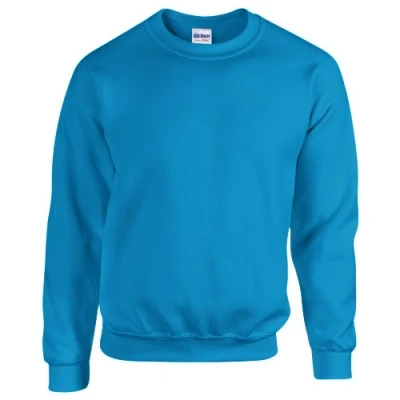 Image of GILDAN Men&#039;s 50/50 Adult Crewneck Sweatshirt, Blue (Antique Sapphire), XXL UK