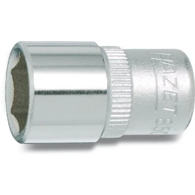 Image of VAS54518 Socket HAZET 850 5 DIN3124, ISO2725 1 Chrome Vanadium Steel Knurled