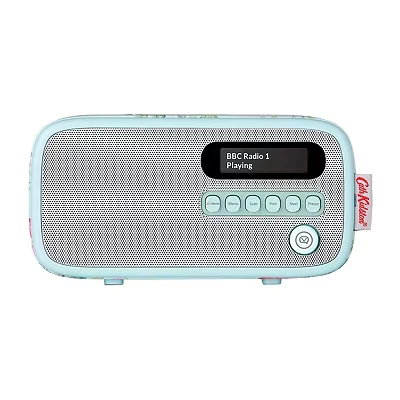 Image of VQ Dexter Portable DABﱓ Radio Cath Kidston Antique Rose, Blue,Patterned