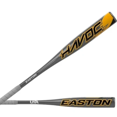 Image of Easton MLB Baseball Havoc Youth Bat USA Logo 2 ¼ inch Barrel Grey/Orange (29&quot;/19 Ounce ( 10))