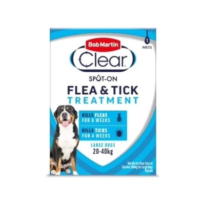 Image of Bob Martin Clear Flea &amp; Tick Fipronil Spot On for Large Dog, 1 Tube