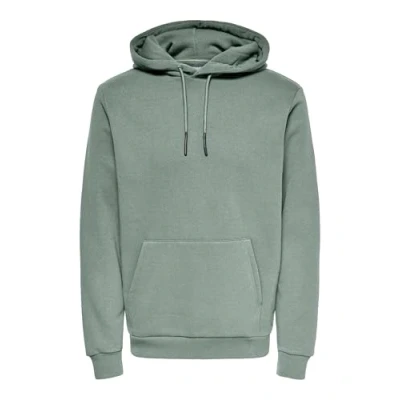 Image of Only &amp; Sons Onsceres LIFE Hoodie Hoodie, Men&#039;s, Size: XL, Pastell grün