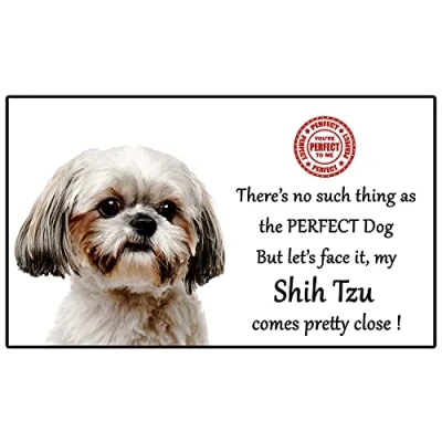 Image of Shih Tzu Dog Gift Perfect Fun novelty Flexible 5&quot; x 3&quot; Magnet