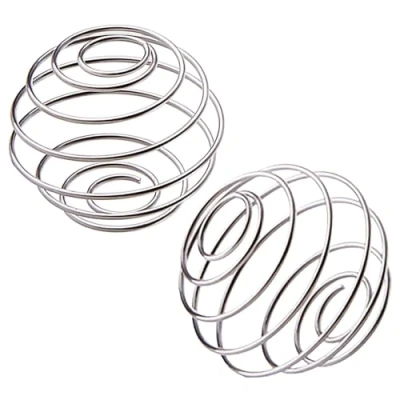 Image of Luckious 2PCS Stainless Steel Bottle Mixer Ball, Wire Whisk Ball Shaker for Drink Cup Blender Protein (4.5 * 5.5CM)