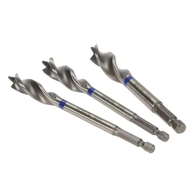 Image of Irwin Blue Groove Wood Power Bit Set, 3 Piece 14 16 &amp; 18mm IRW10507720
