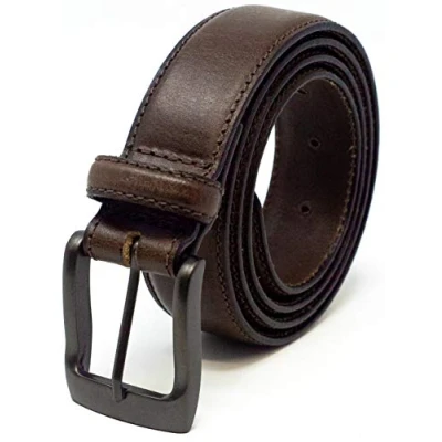 Image of Ashford Ridge Mens 32mm Full Leather Suit Trouser Belt Brown XXL (44&quot; 48&quot; Waist)