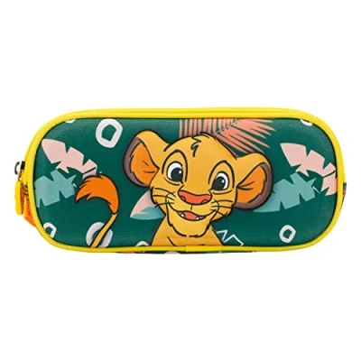 Image of Disney Lion King Green 3D Double Pencil Case, Green, 22 x 9.5 cm