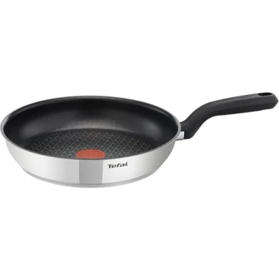Image of Tefal 20cm Comfort Max Stainless Steel Non Stick Frying Pan, Silver