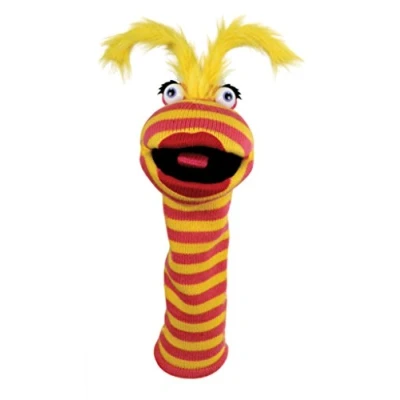 Image of The Puppet Company Sockettes Lipstick Hand Puppet, Assorted Colours, 40 cm