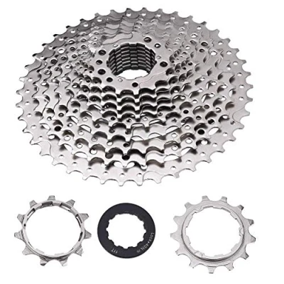 Image of RiToEasysports Bike Cassette, 9/10/11/12 Speed 32/36/42/46T Road Freewheel Cassette Sprocket Bicycle Replacement Accessories(11S 11 42T)
