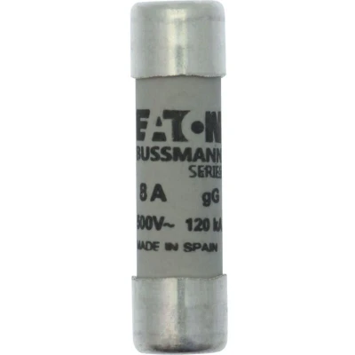 Image of 5x Eaton C10G8 8amp Cylindrical Fuse 10.3 x 38 500V ac