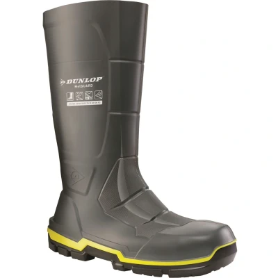 Image of Dunlop MetGUARD Full Safety Dark Grey Wellington Boots for Male Size 50
