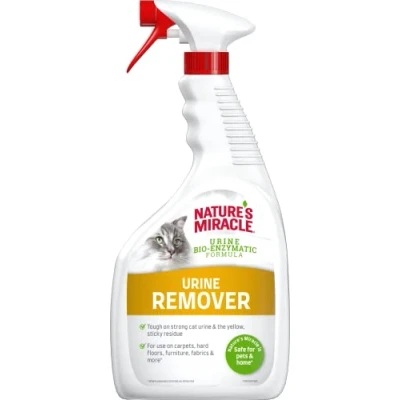 Image of Nature&#039;s Miracle Cat Urine Stain &amp; Odour Remover Bio Enzymatic Formula 946ml