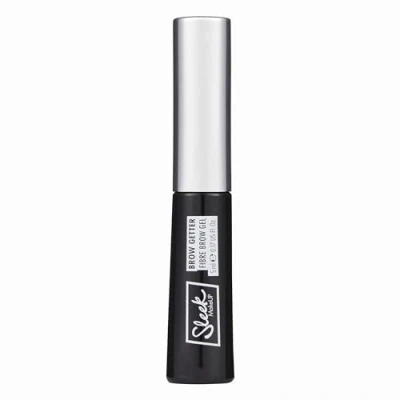 Image of Sleek MakeUP Brow Getter Fibre Gel, volumising, long lasting formula, contains microfibres for fuller looking brows, Ash Brown, 5ml