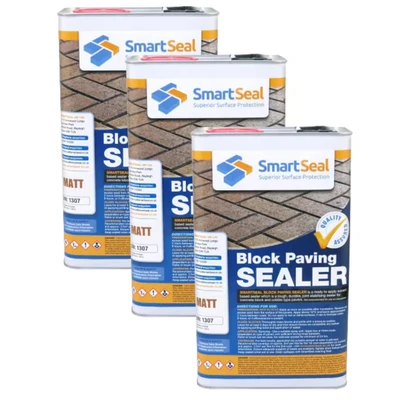 Image of Smartseal Block Paving Sealer Matte 5 Liter Pack of 3