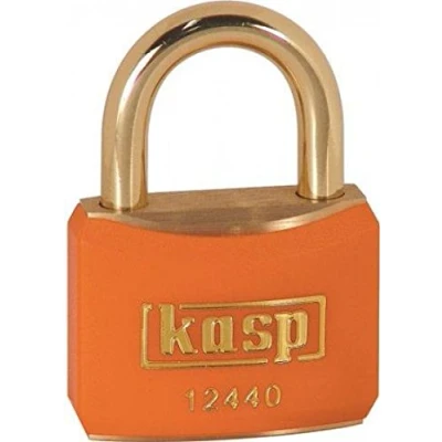 Image of Kasp Brass Padlock 40mm Shackle Orange KA24404