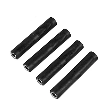 Image of HSP HSWITI 6.35mm Female to Audio Connector, 1/4 Inch TRS/TS Coupler Jack Stereo Adapter Joiner for Device 4 Pack