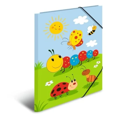Image of HERMA Collector&#039;s Folders A3 Children&#039;s Birthday Set of 3 Cardboard Corner Folder with Nursery Motif, Elastic Band, Inner Flaps and Print for Boys, Girls Children
