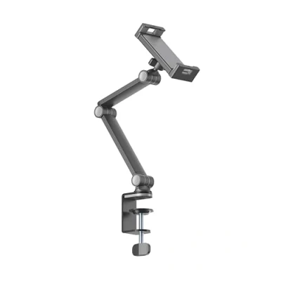 Image of PureMounts® Tablet Table Mount, 4.7 Inch to 12.9 Tablets, 360 Rotation, up 1 kg Load Capacity, Silicone Padding, Black