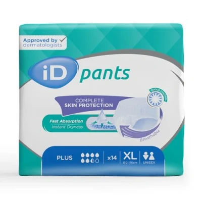 Image of iD Ontex Pants Plus XL Cardboard Box of 56 Pull up