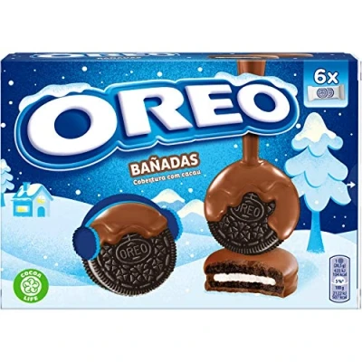 Image of Oreo Cookies Covered with Milk Chocolate 246 gr. [Pack of 3]