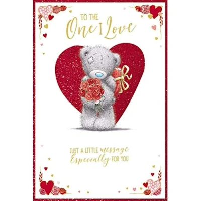 Image of Me To You Bear One I Love Pop Up Valentine&#039;s Day Card