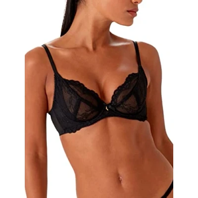 Image of Gossard Superboost NON Padded Plunge BRA Underwired bra, Women&#039;s, Size: 34G, Black