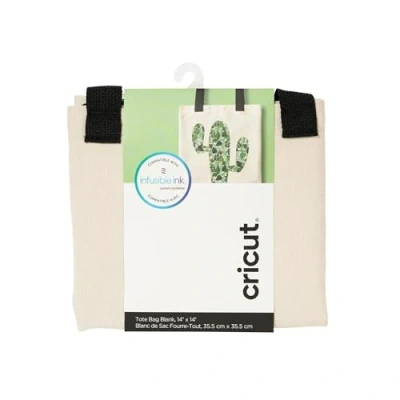 Image of Cricut 2006830 Tote Bag Blank, Medium Infusible Ink, Canvas, 34 cm x 35.5cm
