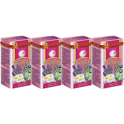 Image of Bronchial Herbal Tea Upper and Lower Respiratory System Lungs Pure Natural Grown in Europe (4 Packs, 80 Bags 160g)