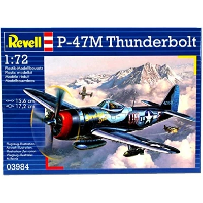 Image of Revell 03984 P 47 M Thunderbolt 1:72 Scale Unbuilt/Unpainted Plastic Model Kit