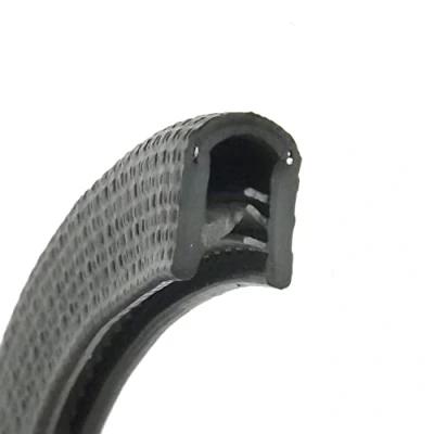 Image of Black PVC Rubber Edge Trim Strip For 1 4mm Priced Per Metre
