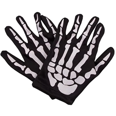 Image of Folat 23741 Skeleton Gloves for Children, Multi Colors