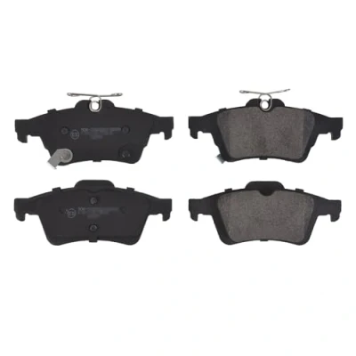Image of 1936698, 2019129 Brake pad set BLUE PRINT ADBP420005 Rear Axle with acoustic wear warning anti squeak plate FORD: FOCUS 3