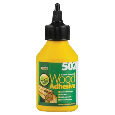 Image of Everbuild 502 All Purpose Weatherproof Wood Adhesive Suitable for typical Bonding Applications 125 ml
