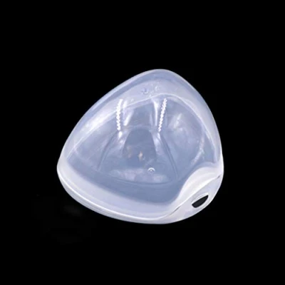 Image of GLASSNOBLE Pacifier Storage Box，Baby Dummy Case Transparent Safe Infant Soother Pod Box Holder White
